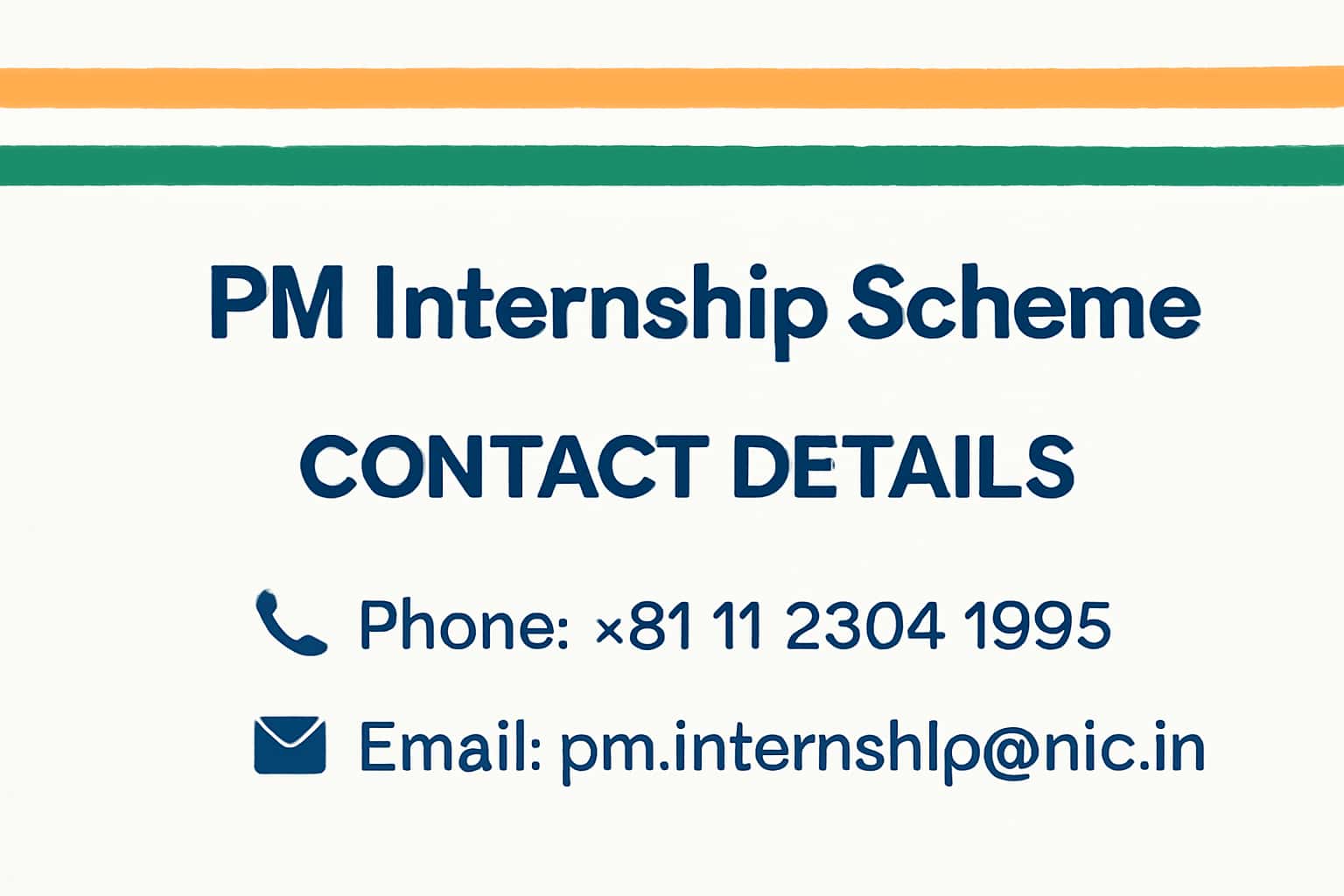PM Internship Scheme Contact Details